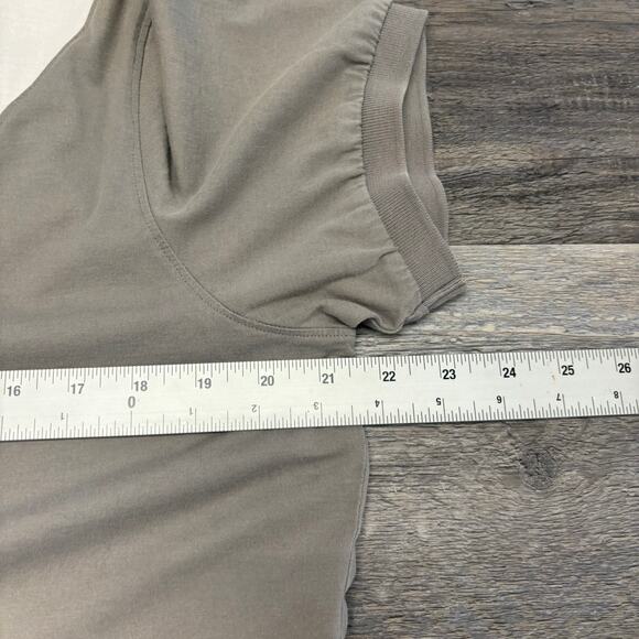 J‎ Lindeberg Gray Black White Chest Striped Mens L Cotton Preppy Golf Polo Shirt - Picture 6 of 8